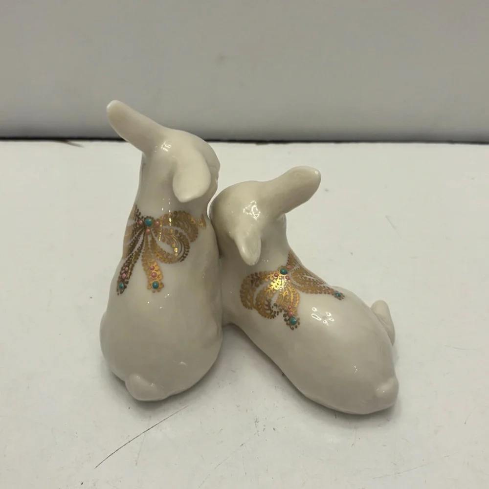 Lenox China Jewels Bunnies Figure